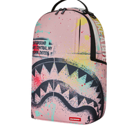SHARK CENTRAL PINK LAB COAT STREET ART DLXSR BACKPACK