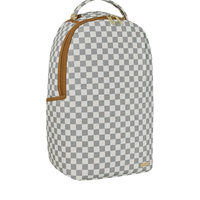 GRAFF EMBOSSED CREAM CHECK DLXSV BACKPACK