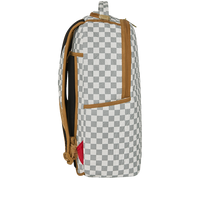 GRAFF EMBOSSED CREAM CHECK DLXSV BACKPACK