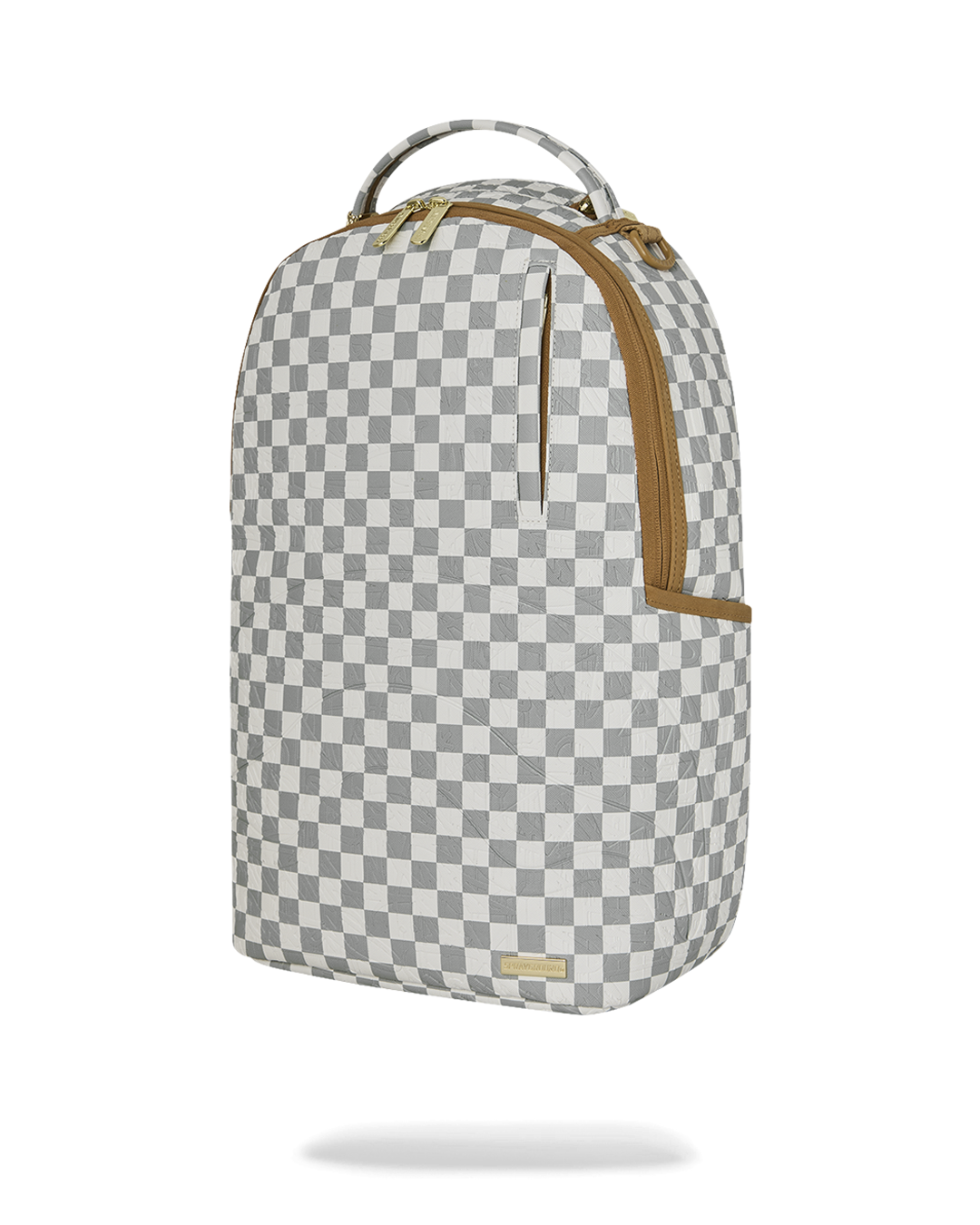 GRAFF EMBOSSED CREAM CHECK DLXSV BACKPACK