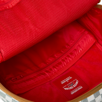 GRAFF EMBOSSED CREAM CHECK DLXSV BACKPACK