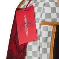 GRAFF EMBOSSED CREAM CHECK DLXSV BACKPACK