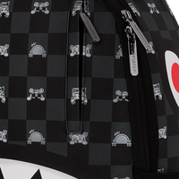GRAY PEEKING CHARACTER CHECK DLXSV BACKPACK