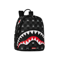 GRAY PEEKING CHARACTER CHECK SAVAGE BACKPACK