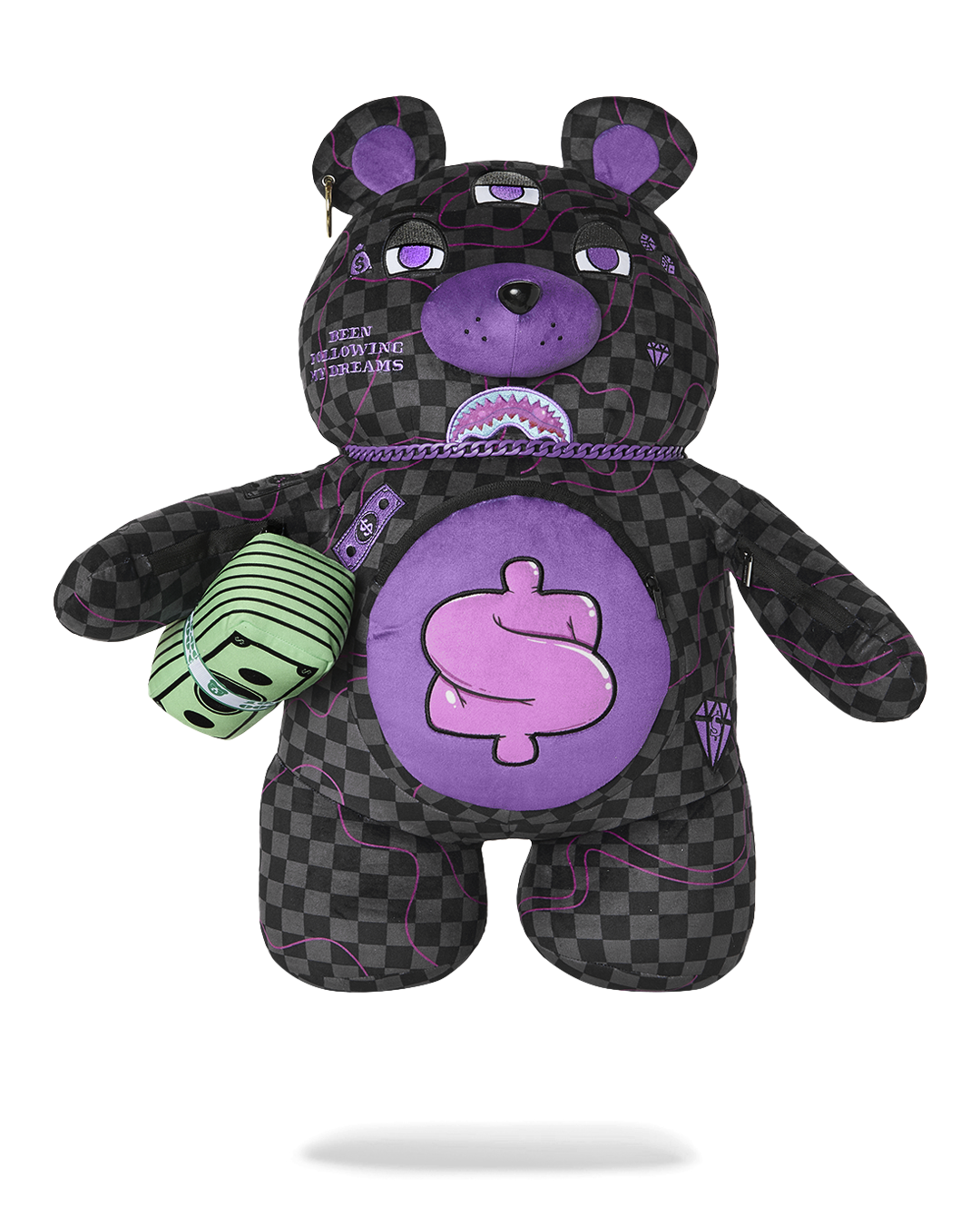 PURPLE SLIME TAKEOVER BEAR BACKPACK