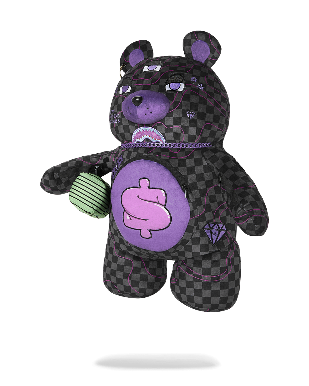 PURPLE SLIME TAKEOVER BEAR BACKPACK