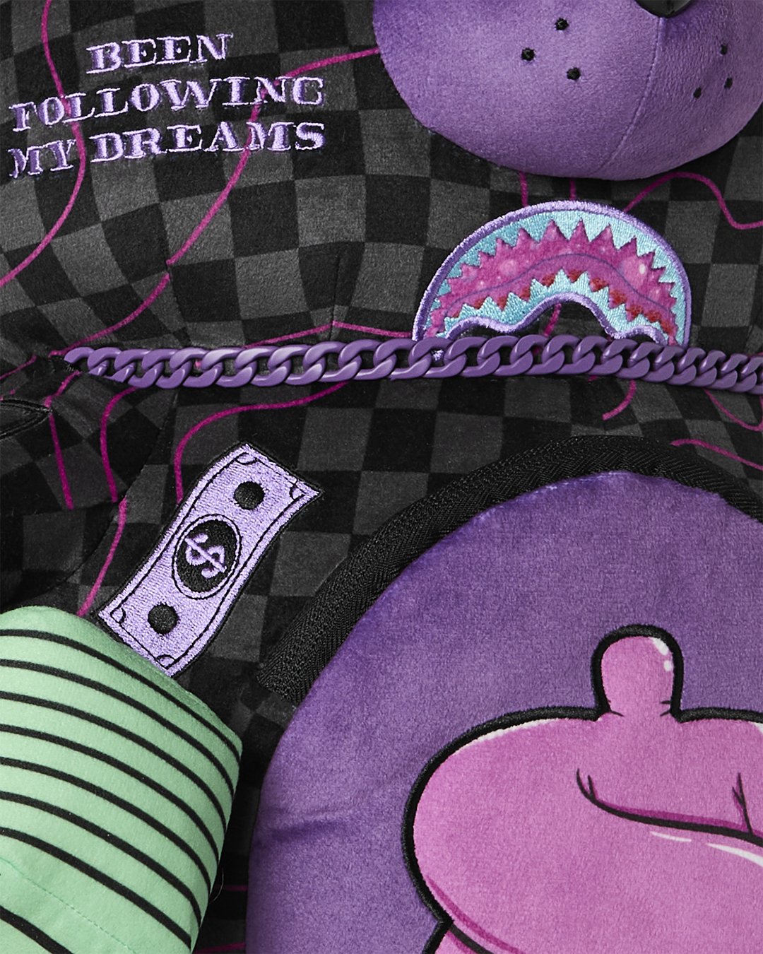 PURPLE SLIME TAKEOVER BEAR BACKPACK