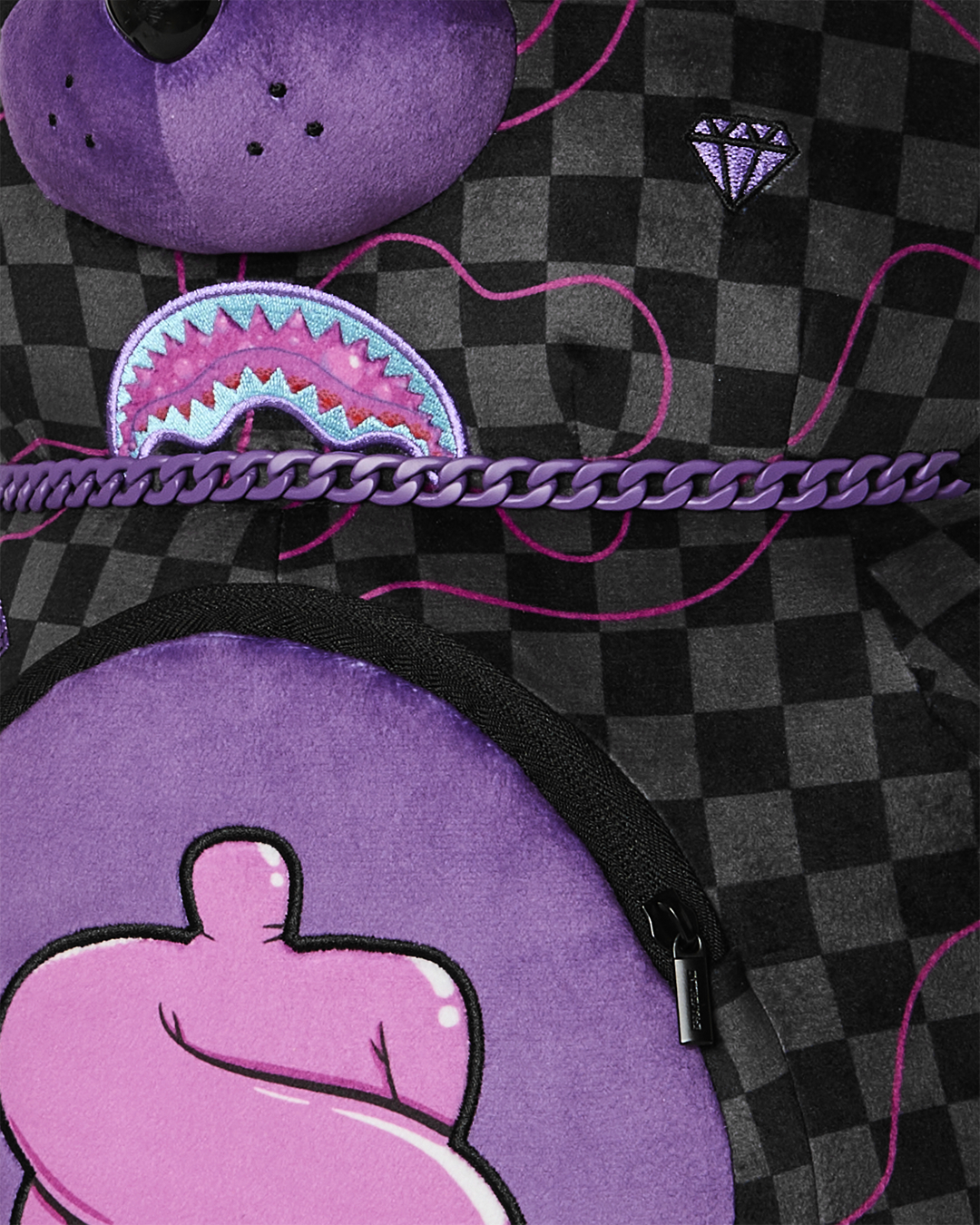 PURPLE SLIME TAKEOVER BEAR BACKPACK