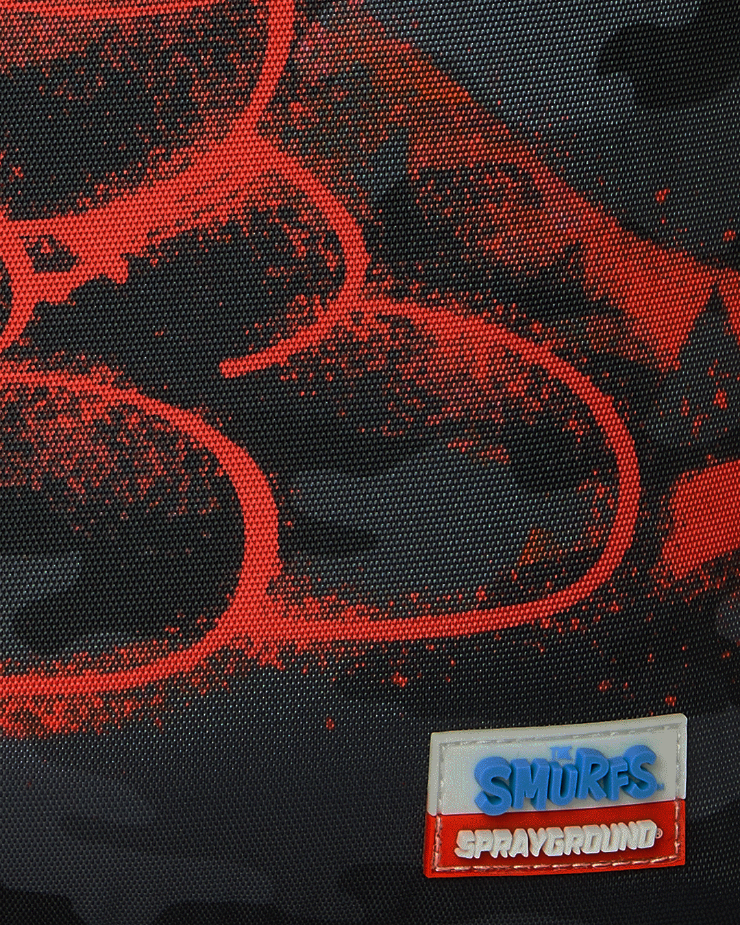 SMURFS RED STENCIL DLXSR BACKPACK