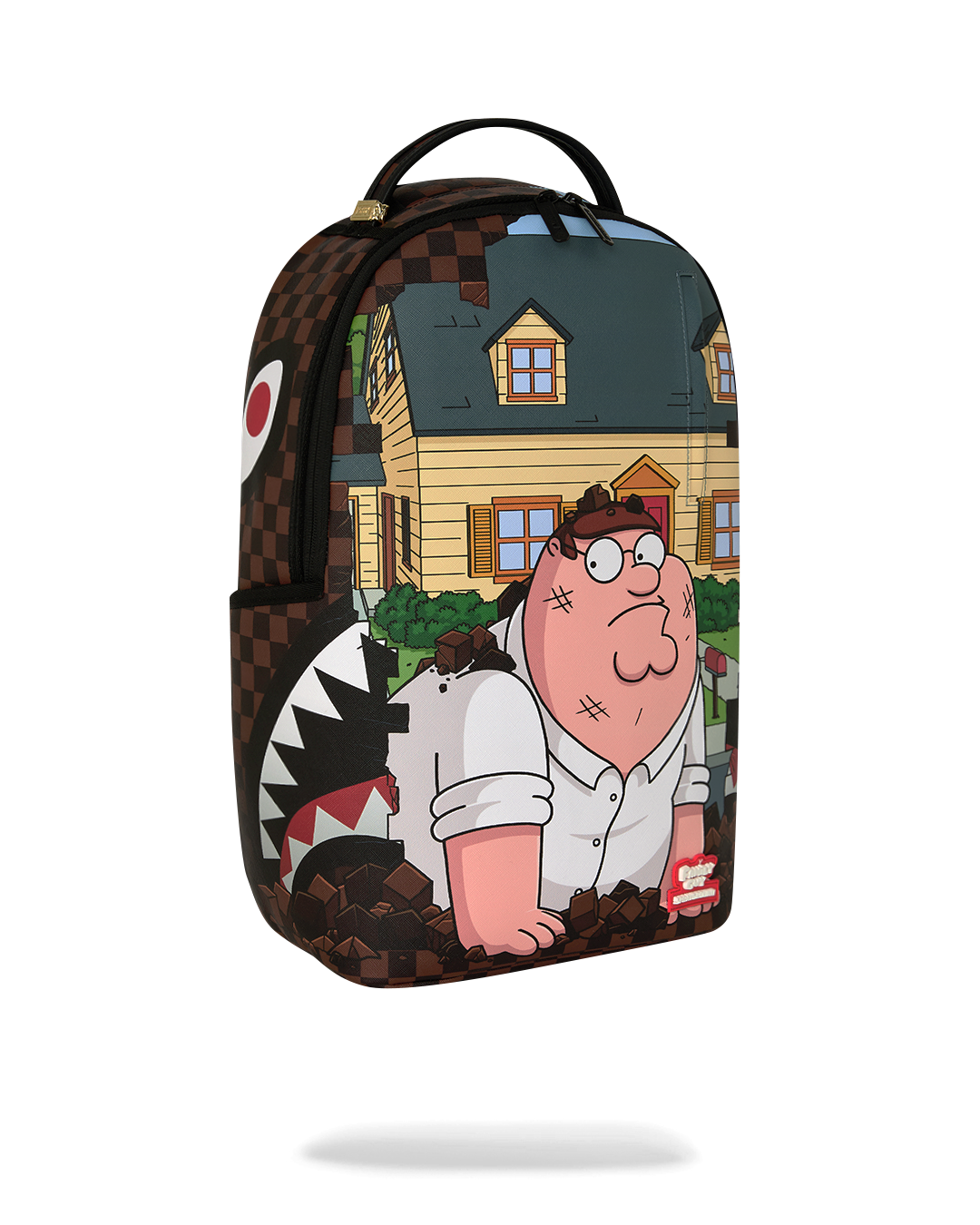 FAMILY GUY PETER FALLING THROUGH WALL DLXSV BACKPACK
