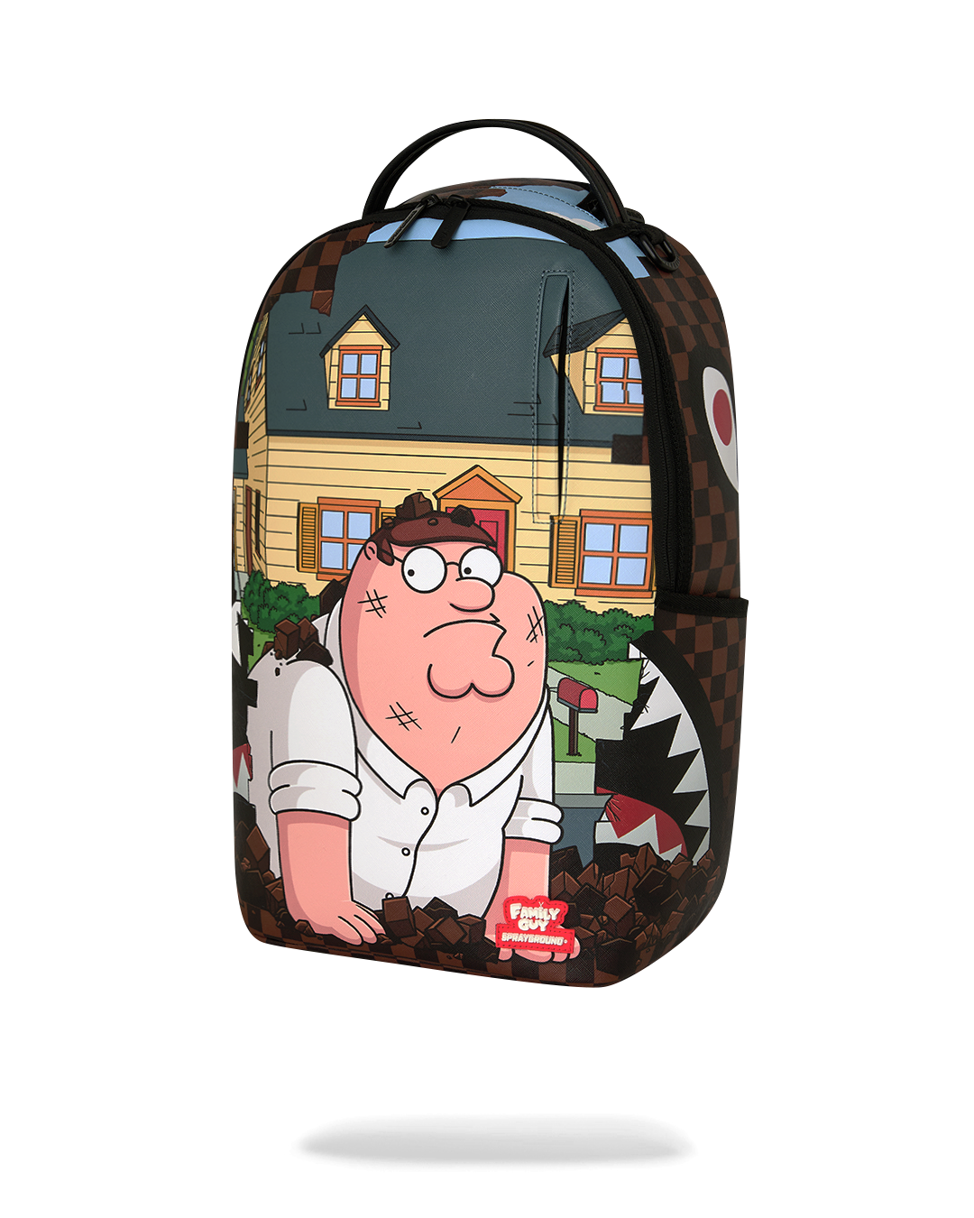 FAMILY GUY PETER FALLING THROUGH WALL DLXSV BACKPACK
