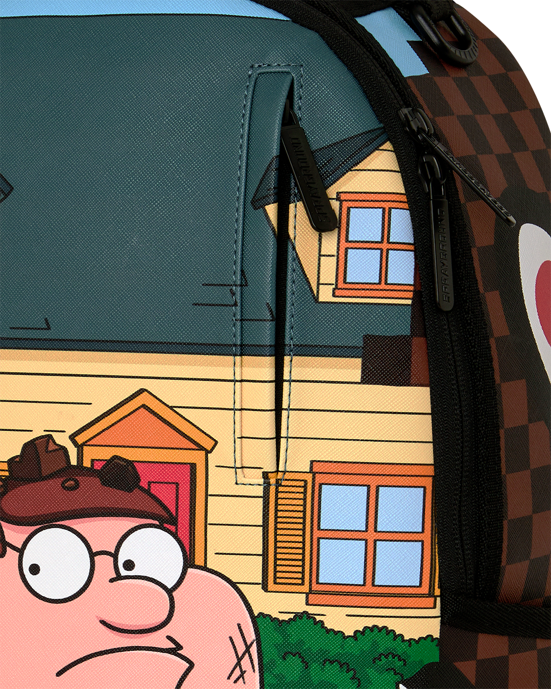 FAMILY GUY PETER FALLING THROUGH WALL DLXSV BACKPACK