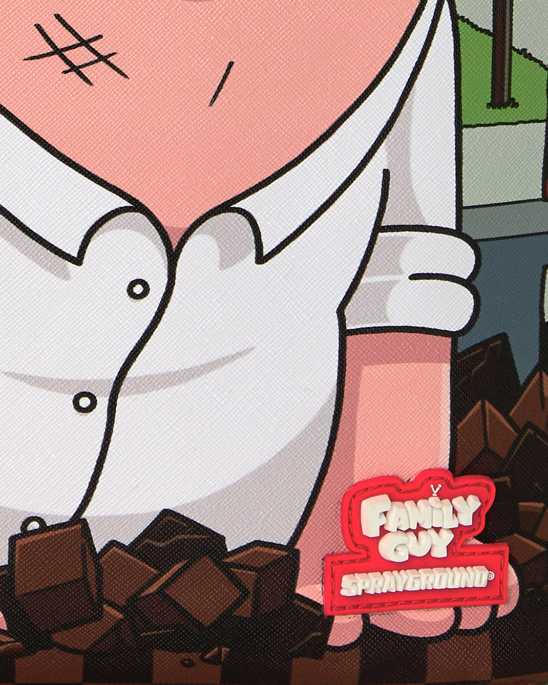 FAMILY GUY PETER FALLING THROUGH WALL DLXSV BACKPACK