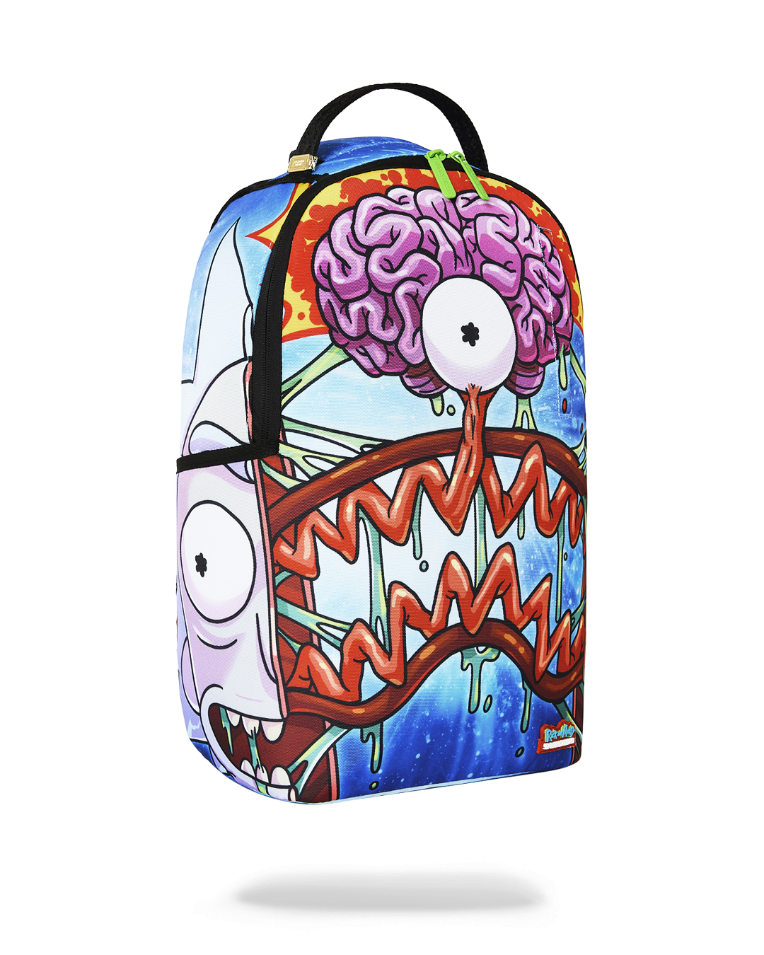 RICK AND MORTY SPLIT RICK HEAD GUTS DLXSR BACKPACK