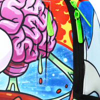 RICK AND MORTY SPLIT RICK HEAD GUTS DLXSR BACKPACK
