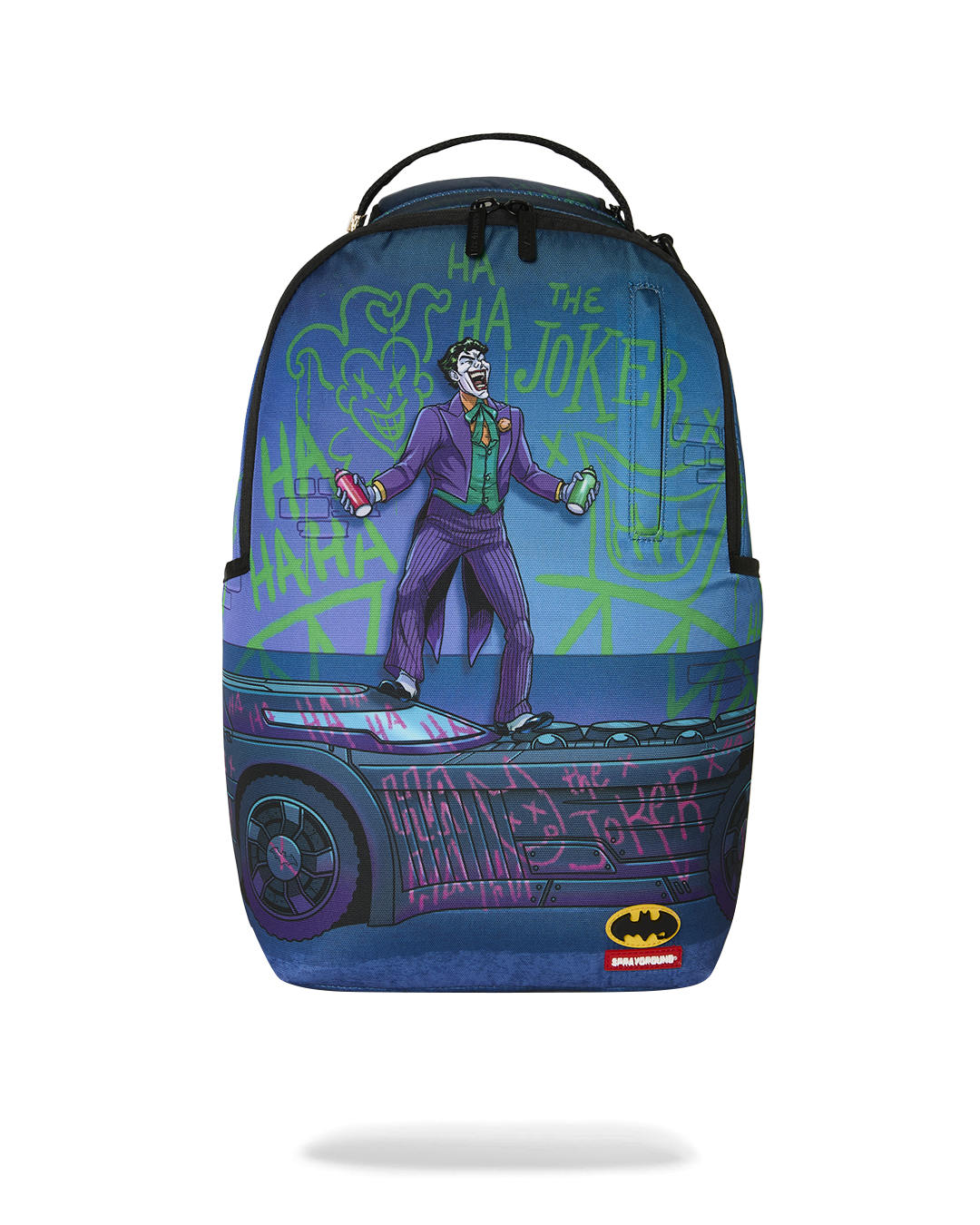 DC JOKER TAGGED UP BATMOBILE DLXSR BACKPACK