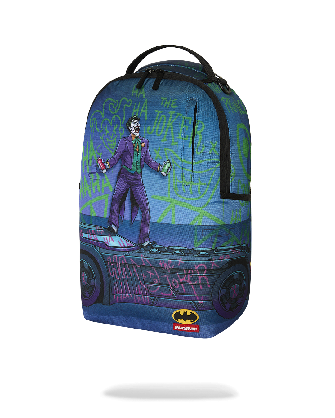 DC JOKER TAGGED UP BATMOBILE DLXSR BACKPACK