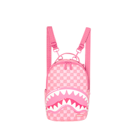 PINK NEW CHECK FACES MINI BACKPACK