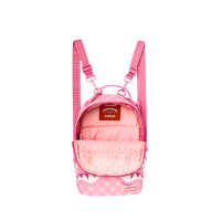 PINK NEW CHECK FACES MINI BACKPACK