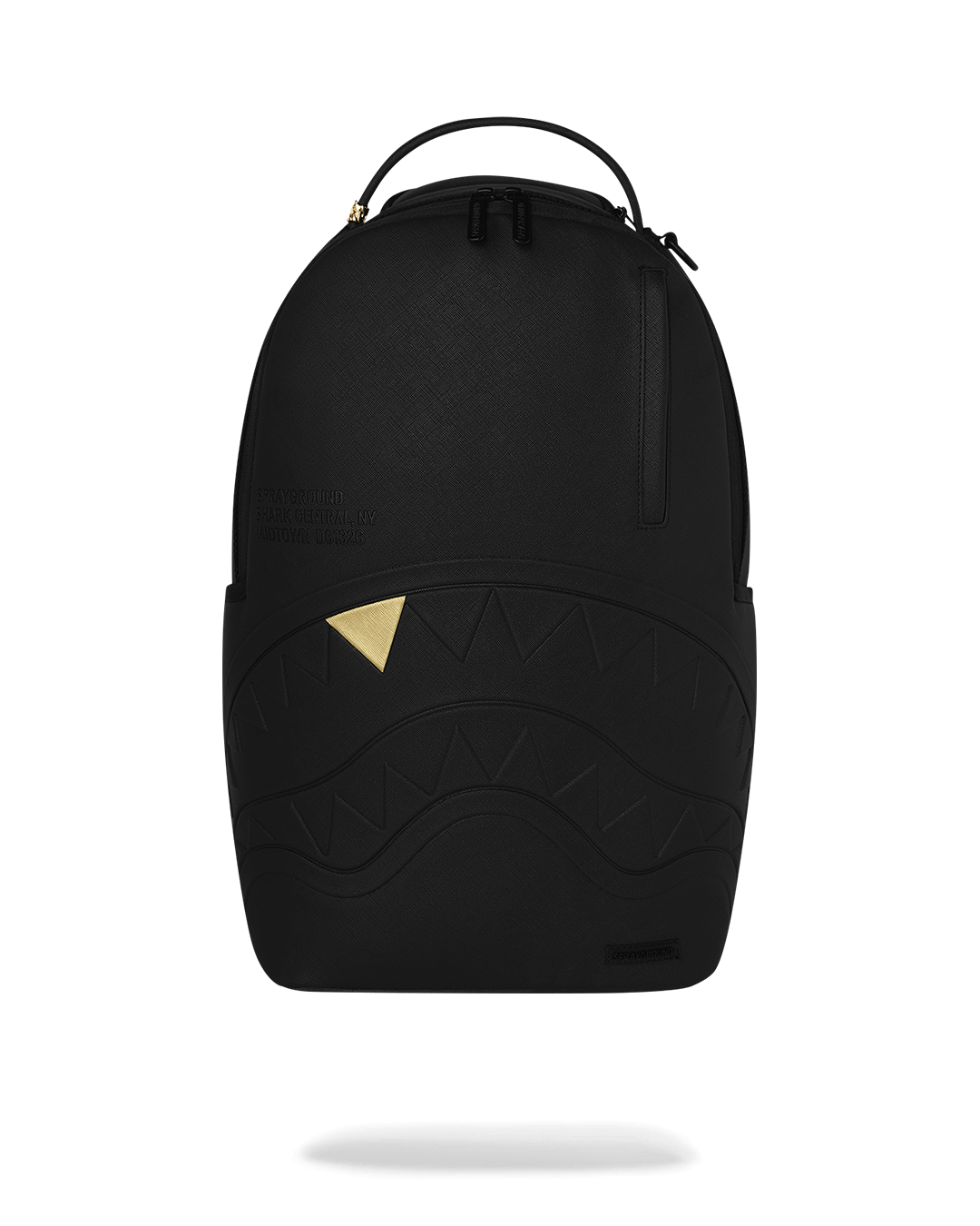 BLACKED OUT EMBOSSED GOLD TOOTH DLXSV BACKPACK