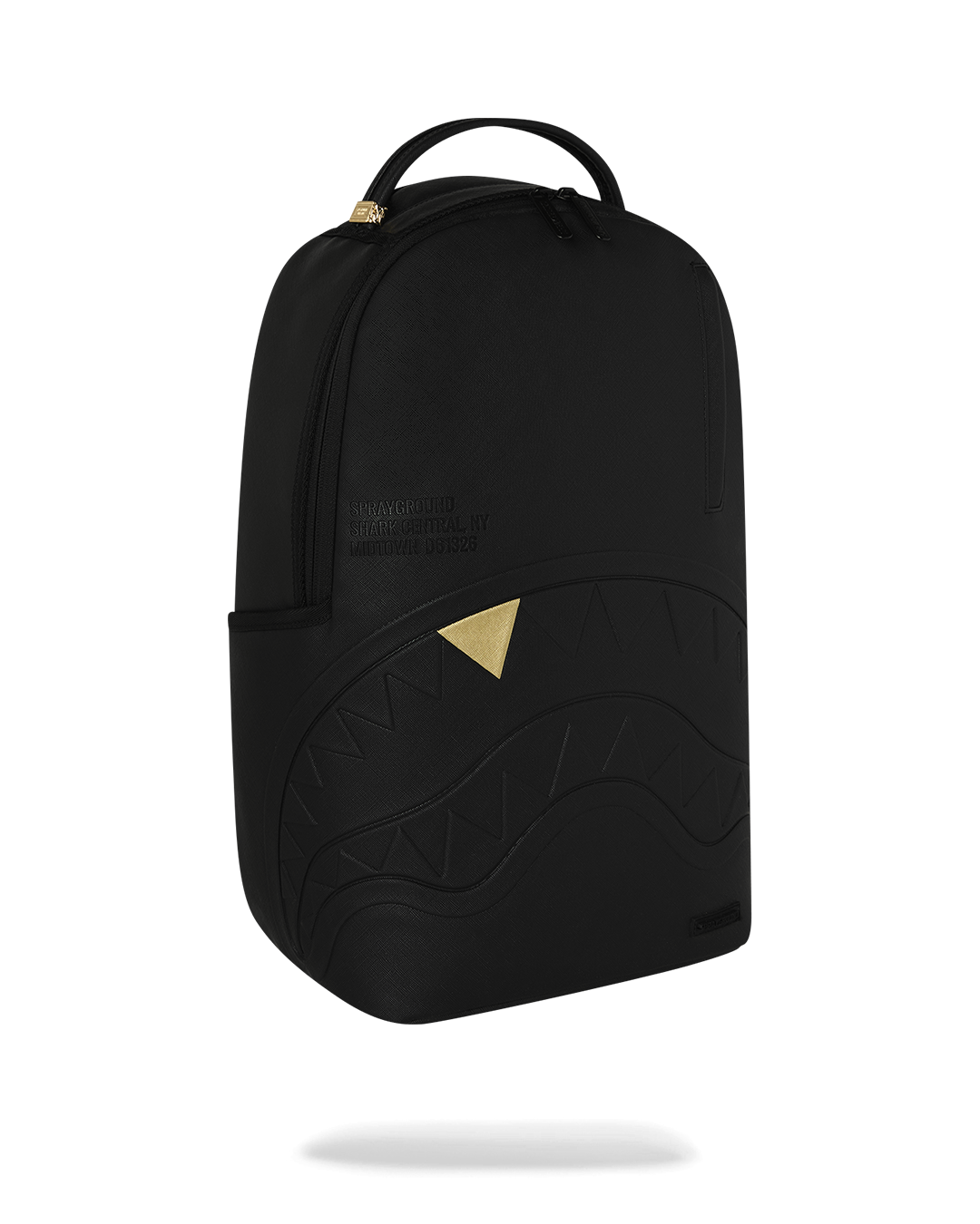 BLACKED OUT EMBOSSED GOLD TOOTH DLXSV BACKPACK