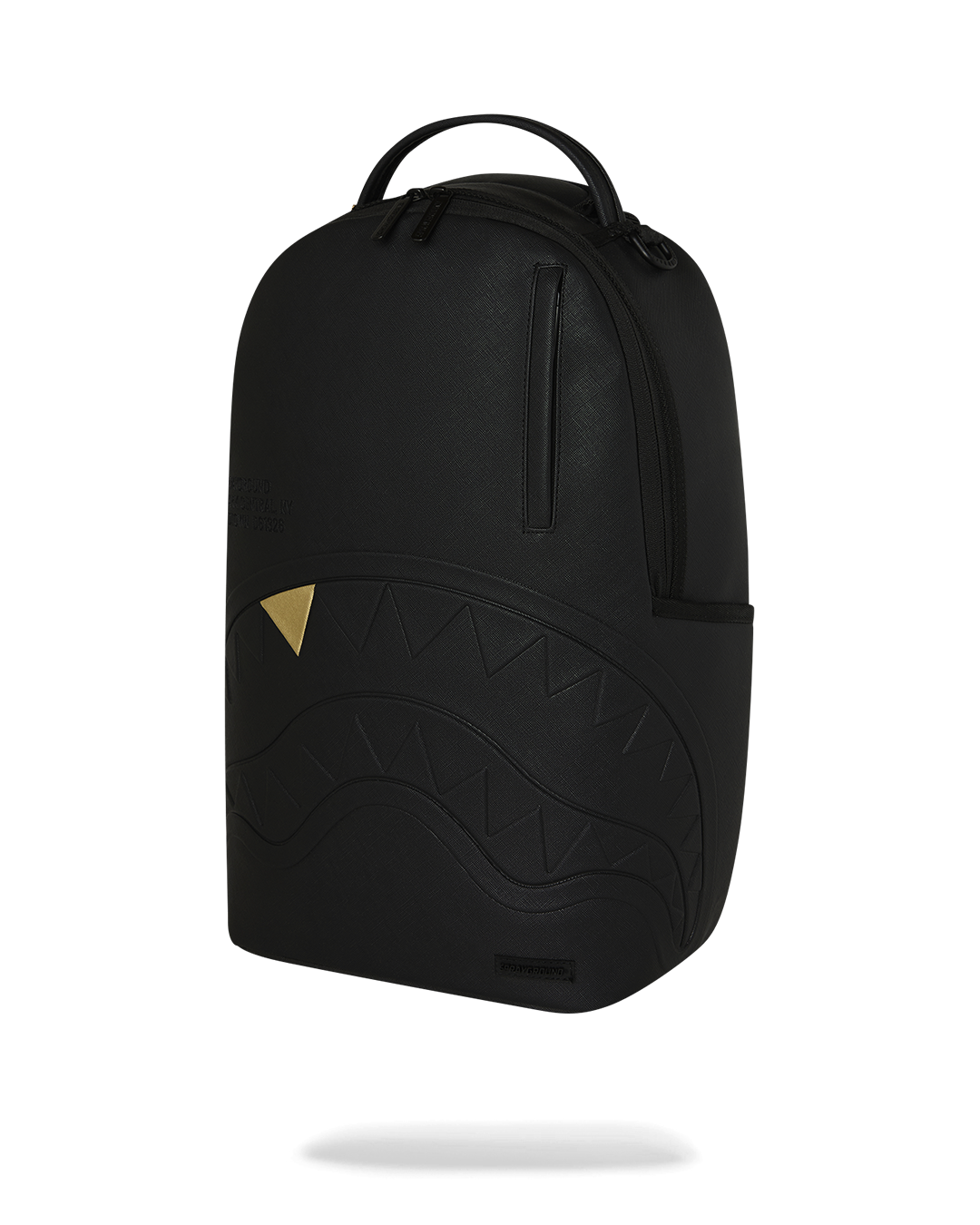 BLACKED OUT EMBOSSED GOLD TOOTH DLXSV BACKPACK