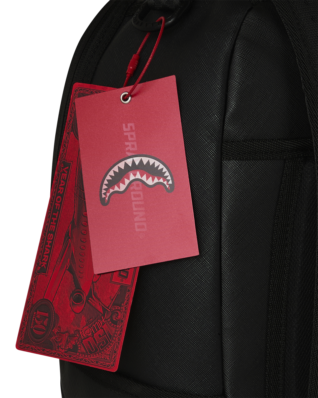 BLACKED OUT EMBOSSED GOLD TOOTH DLXSV BACKPACK