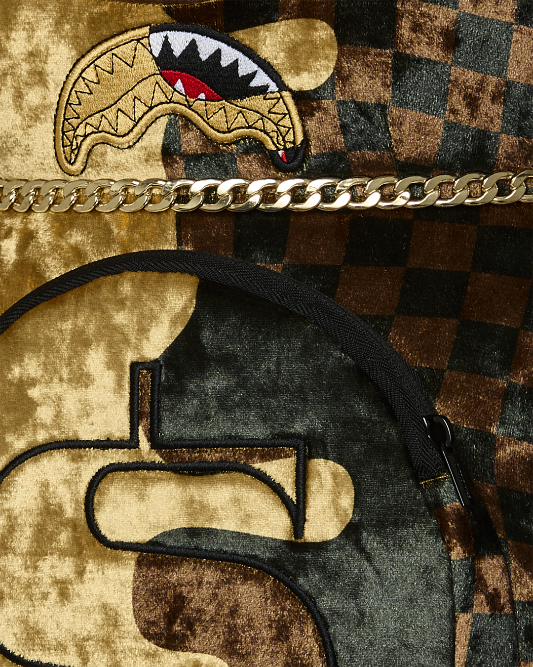 SHARKS IN PARIS GOLD DRIP MONEYBEAR BACKPACK