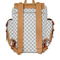 EMBOSSED CREAM CHECK MONTE CARLO BACKPACK