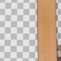 EMBOSSED CREAM CHECK MONTE CARLO BACKPACK