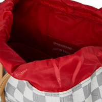 EMBOSSED CREAM CHECK MONTE CARLO BACKPACK