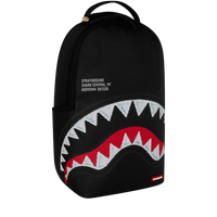 SHARK CENTRAL BLACK EMBROIDERED SHARK DLXSV BACKPACK