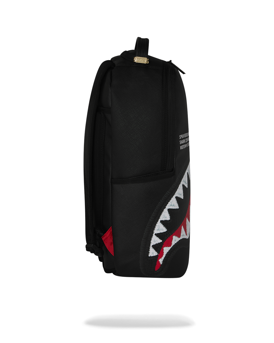 SHARK CENTRAL BLACK EMBROIDERED SHARK DLXSV BACKPACK