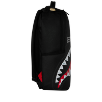 SHARK CENTRAL BLACK EMBROIDERED SHARK DLXSV BACKPACK