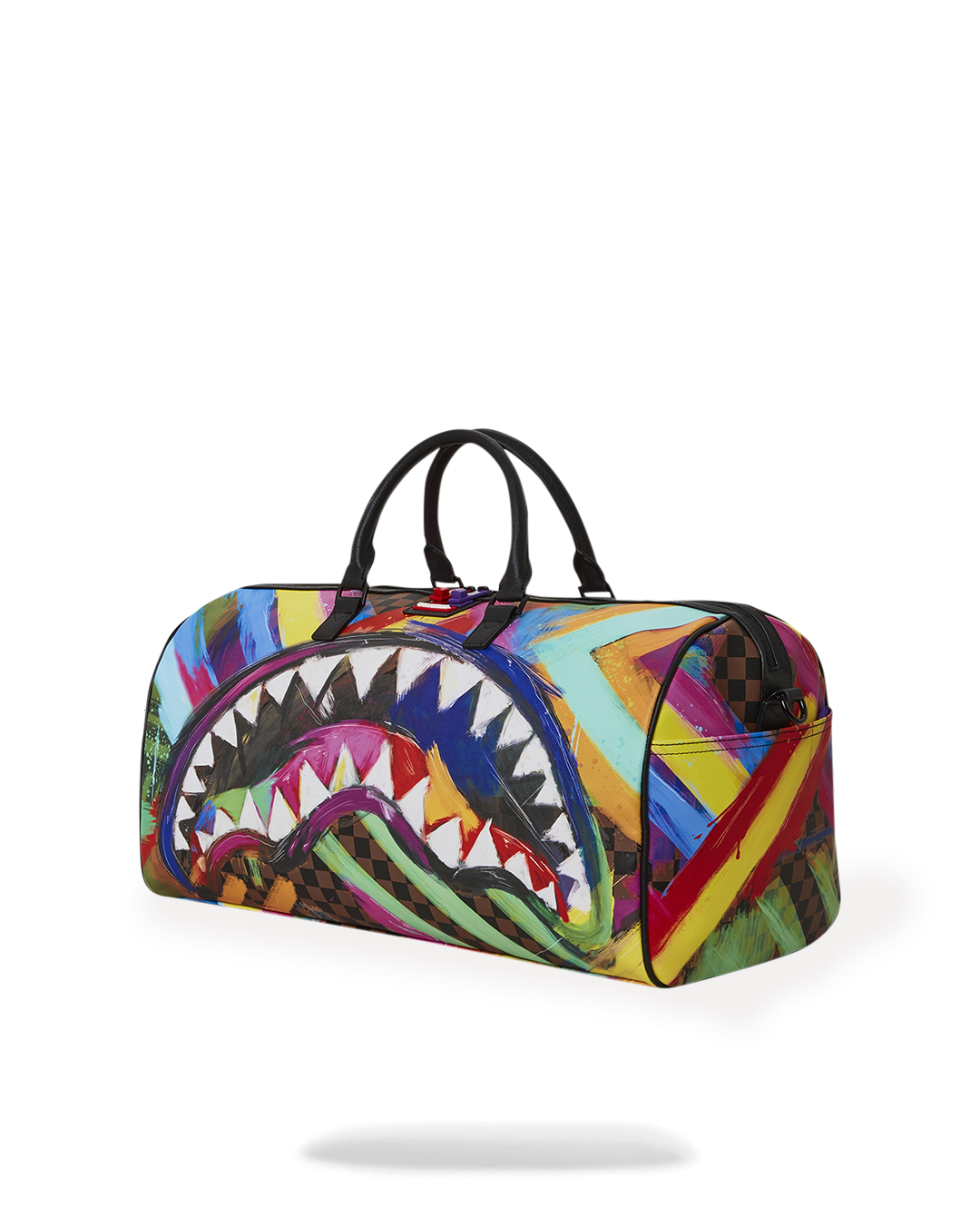 SHARKS IN PAINT LARGE DUFFLE