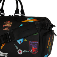 SHARKMOUTH EMBOSSED PATCHES LARGE DUFFLE