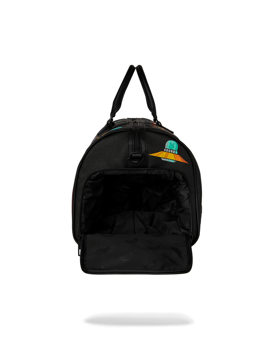 SHARKMOUTH EMBOSSED PATCHES LARGE DUFFLE