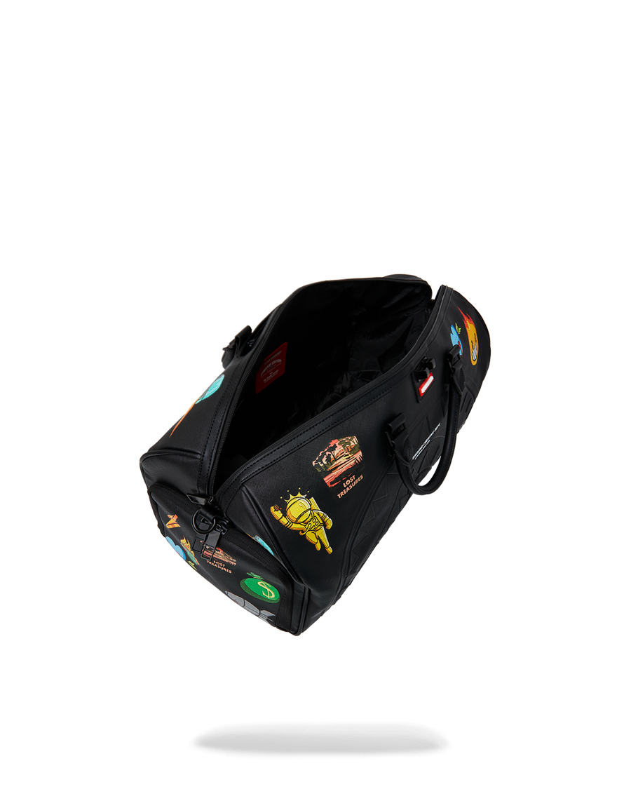 SHARKMOUTH EMBOSSED PATCHES LARGE DUFFLE