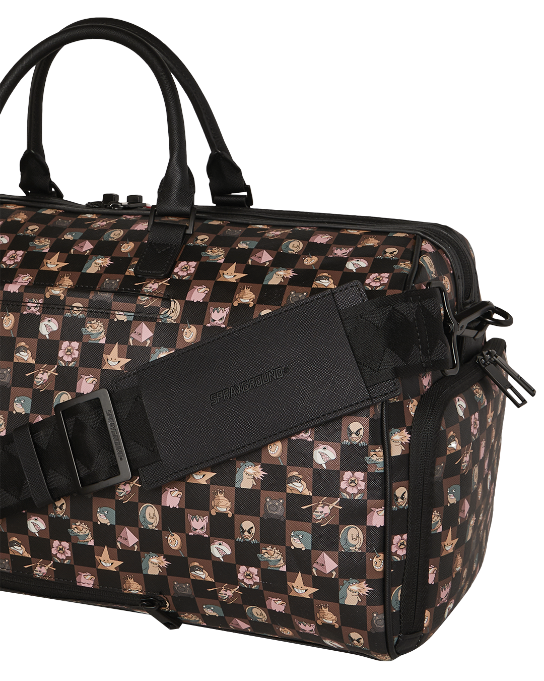 PEEKING CHARACTERS REMIX LARGE DUFFLE