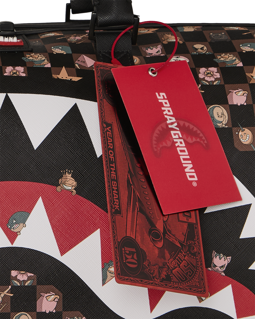 PEEKING CHARACTERS REMIX LARGE DUFFLE