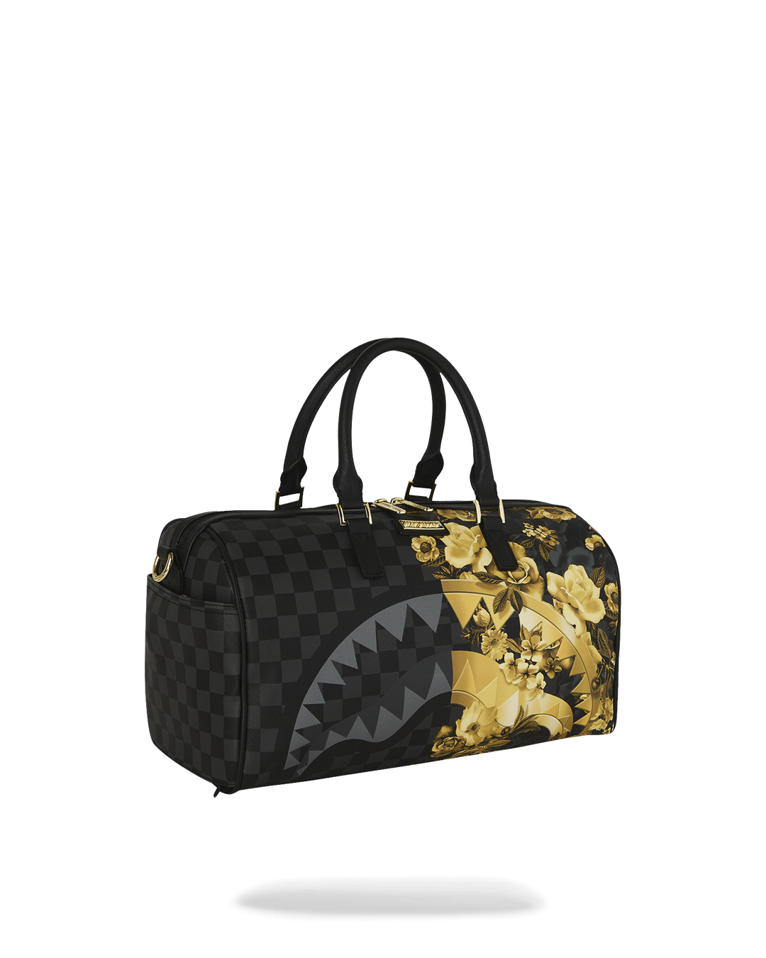 GOLD FLORAL REMIX MINI DUFFLE