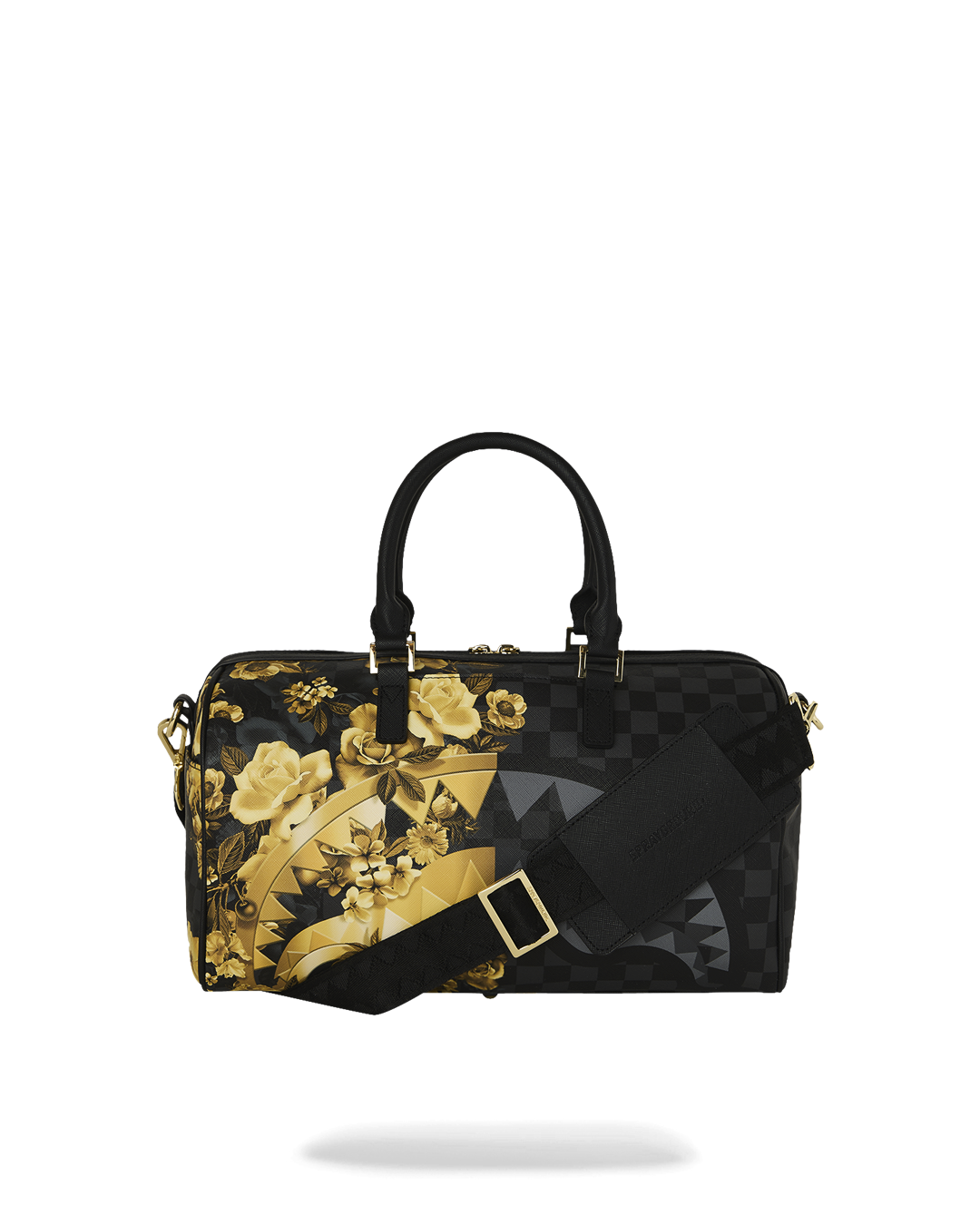 GOLD FLORAL REMIX MINI DUFFLE