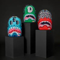 JORGE RODRIGUE EYEZ RED MONSTER BACKPACK