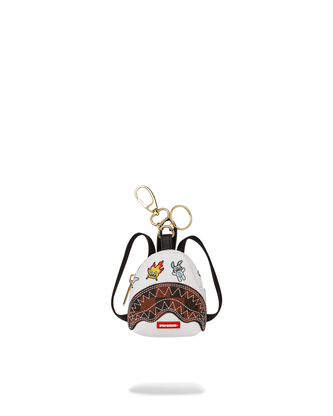 PARIS PATCH CHECK KEYCHAIN BACKPACK