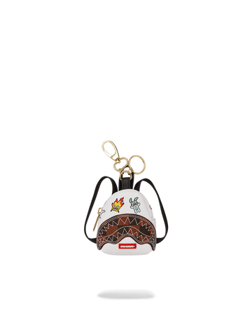 PARIS PATCH CHECK KEYCHAIN BACKPACK