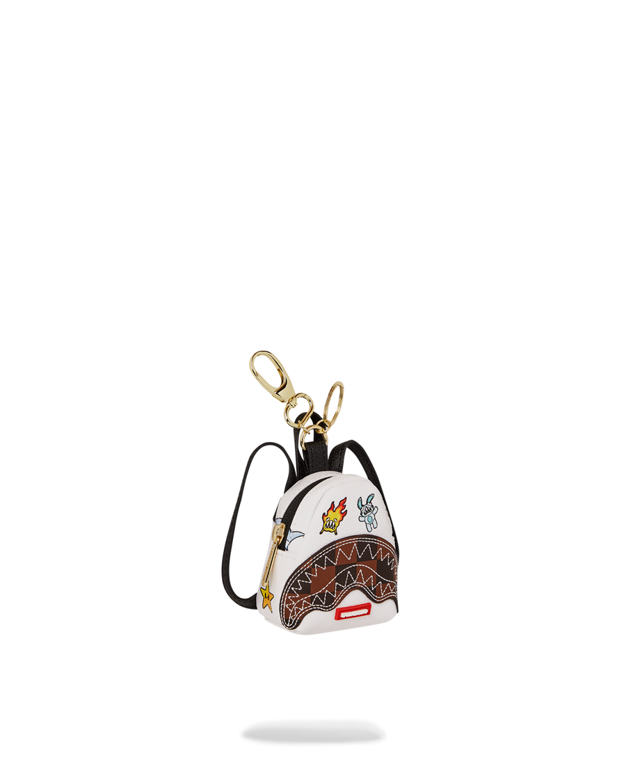 PARIS PATCH CHECK KEYCHAIN BACKPACK