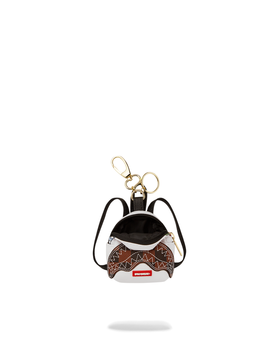 PARIS PATCH CHECK KEYCHAIN BACKPACK