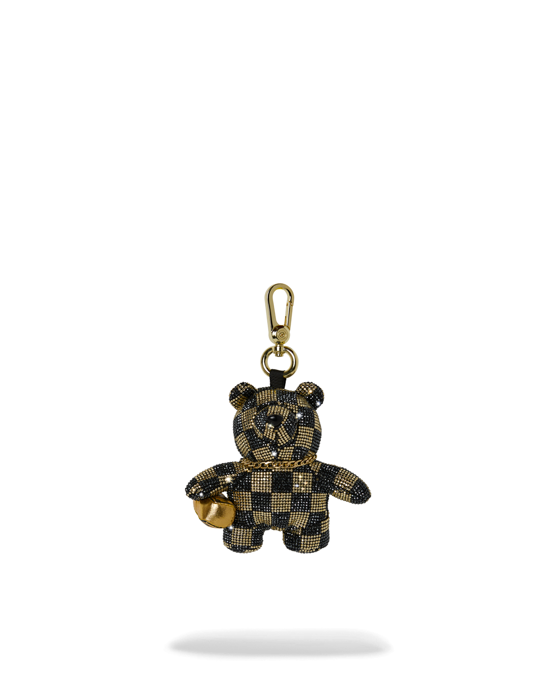 GOLD AND DANGEROUS BEAR KEYCHAIN
