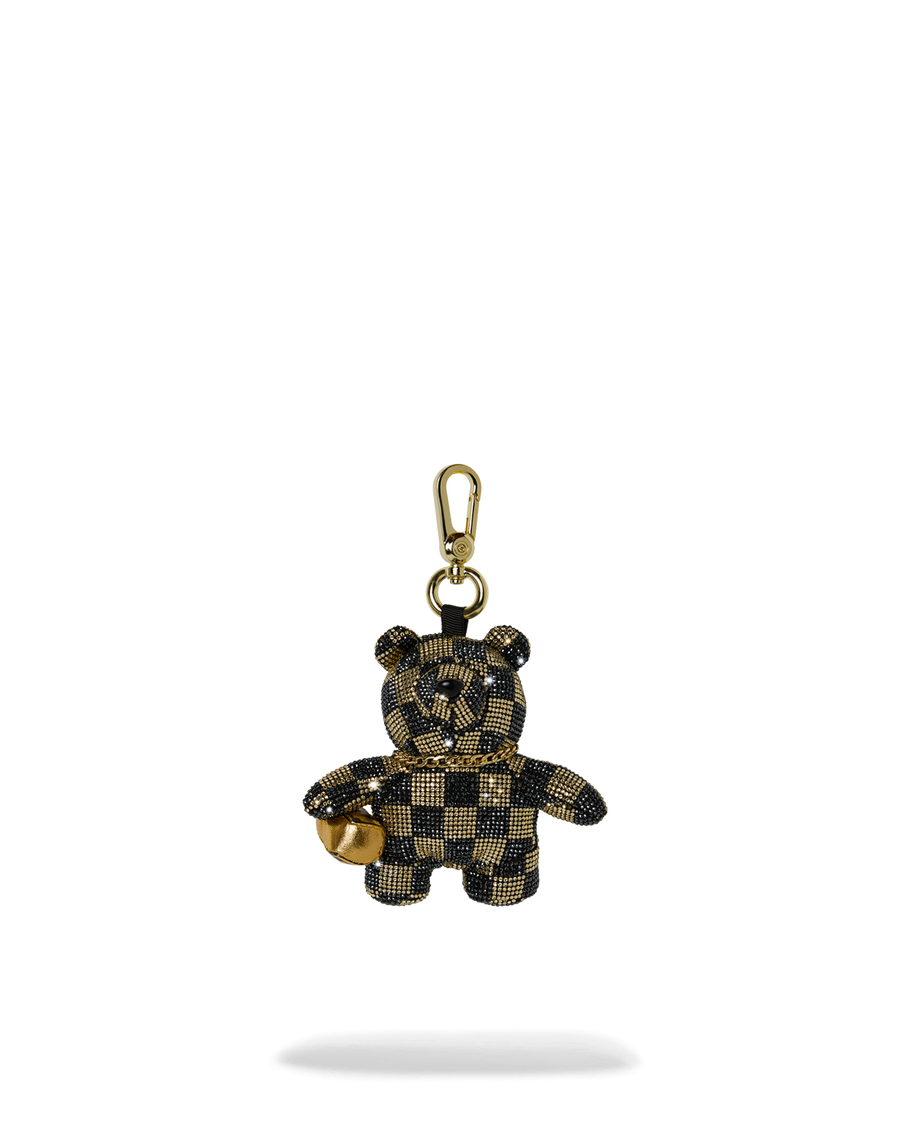 GOLD AND DANGEROUS BEAR KEYCHAIN