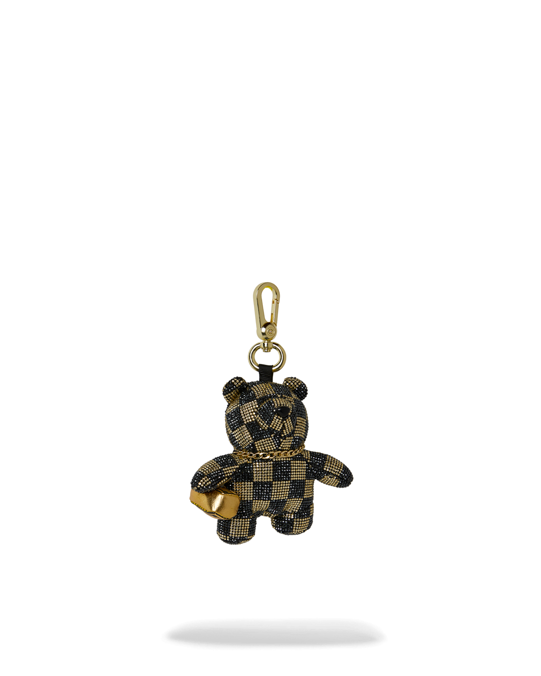 GOLD AND DANGEROUS BEAR KEYCHAIN